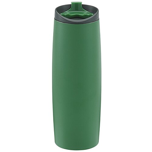 Additional Image 1 - a green tumbler with a black lid