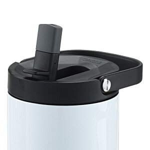 Additional Image 4 - a white and black cup with a black lid