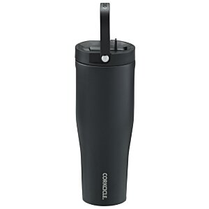Additional Image 6 - a black tumbler with a straw
