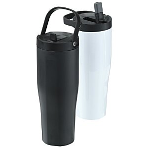 Additional Image 7 - a black and white tumbler