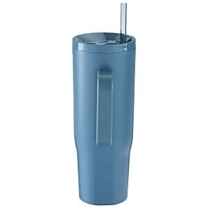 Additional Image 2 - a blue tumbler with a straw