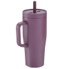 Additional Thumbnail Image 2 - a purple tumbler with a straw