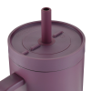 Additional Thumbnail Image 4 - a purple plastic cup with a straw