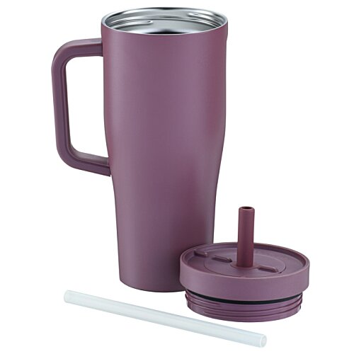 Additional Image 3 - a purple coffee mug with a lid
