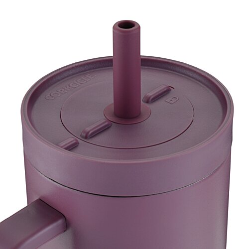 Additional Image 4 - a purple plastic cup with a straw