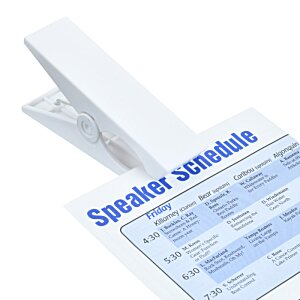 Additional Image 1 - a white clothespin with blue text