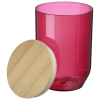 Additional Thumbnail Image 1 - a pink glass with a wooden lid