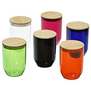Additional Image 2 - a group of colorful glass jars