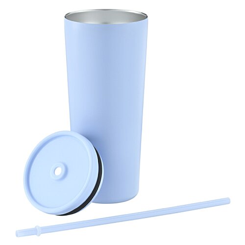 Additional Image 2 - a blue cup with a white lid