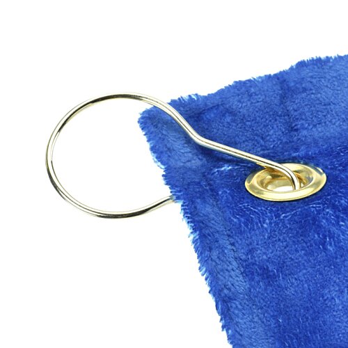 Additional Image 3 - a blue fabric with a gold circle on it