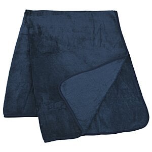 Additional Image 2 - a blue folded blanket on a white background