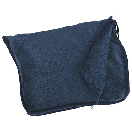 Additional Image 1 - a blue blanket on a white background