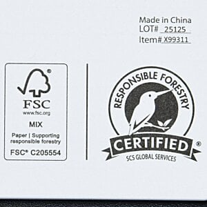Additional Image 4 - a white envelope with black and white logos
