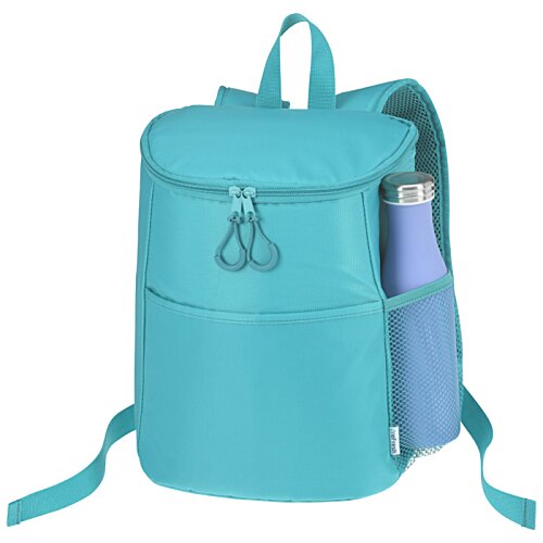 Additional Image 1 - a blue backpack with a blue bottle