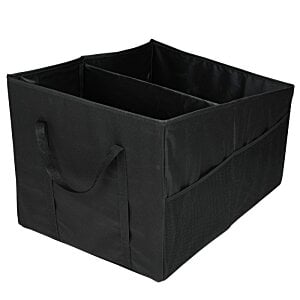 Additional Image 1 - a black fabric box with handles