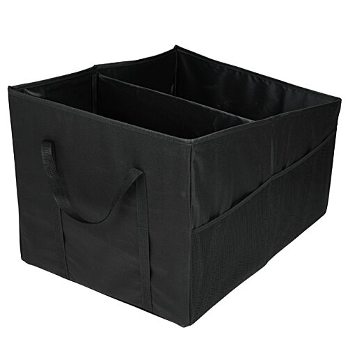 Additional Image 1 - a black fabric box with handles