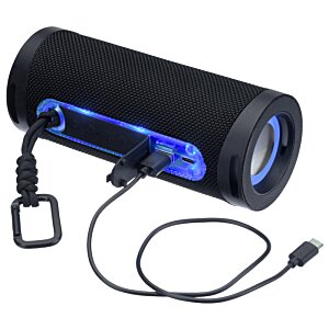Additional Image 11 - a black speaker with blue light