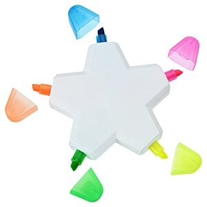 Additional Image 2 - a white star with colorful lights