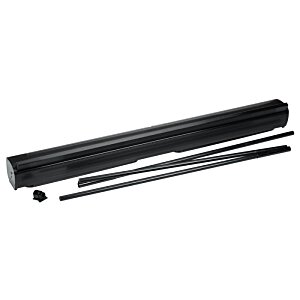 Additional Image 2 - a black pencil case with a black pencil