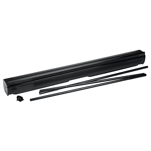 Additional Image 2 - a black pencil case with a black pencil