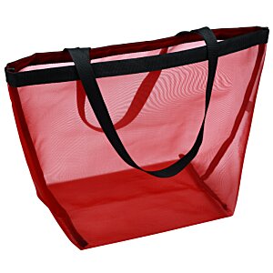Additional Image 1 - a red plastic bag with black handles