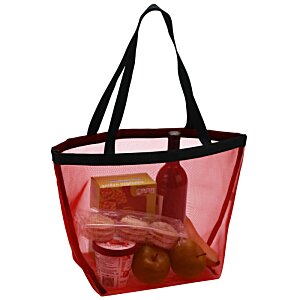 Additional Image 3 - a red mesh bag with food inside