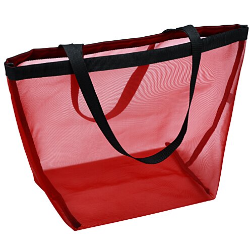 Additional Image 1 - a red plastic bag with black handles
