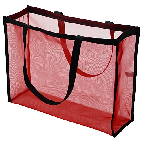 Additional Image 3 - a red bag with black handles