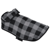 Additional Thumbnail Image 3 - a black and grey plaid dog coat