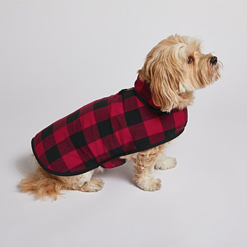 Additional Image 7 - a dog wearing a red and black plaid shirt