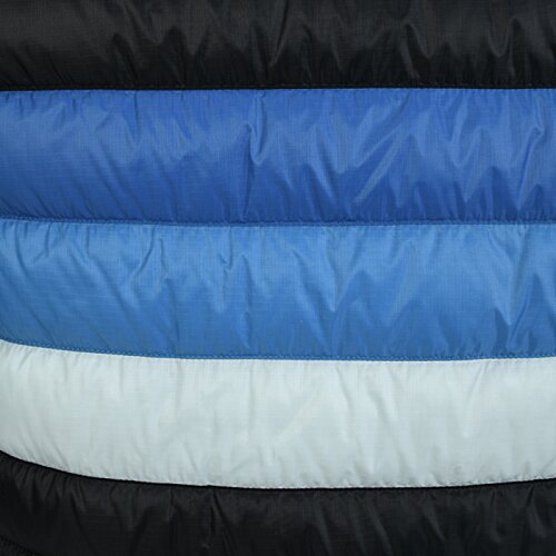 Additional Image 1 - a stack of blue and black blankets