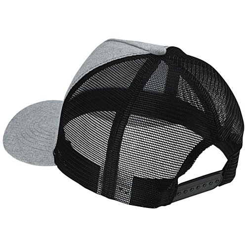 Additional Image 2 - a black hat with a mesh on it