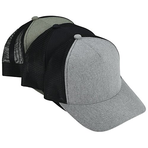 Additional Image 3 - a grey and black hat