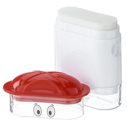 Additional Image 2 - a white container with a red lid