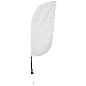 Additional Image 1 - a white feather flag on a white background