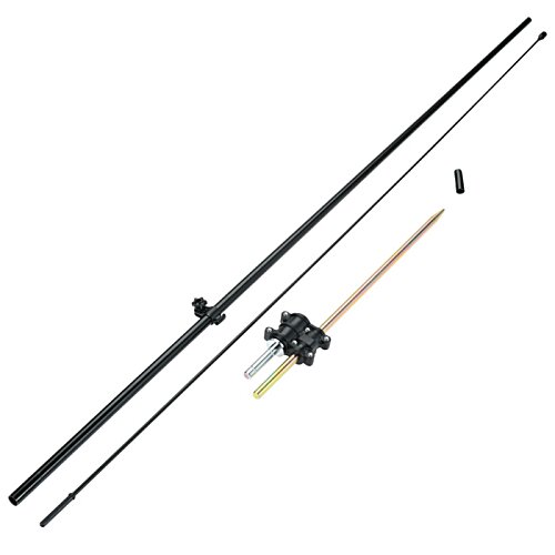 Additional Image 3 - a long metal rod with a black and white handle