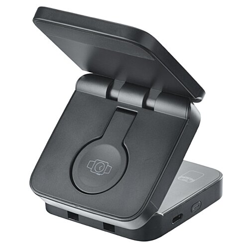 Additional Image 3 - a black electronic device with a lid open