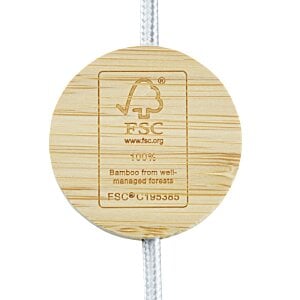 Additional Image 4 - a round wooden sign with a logo on it