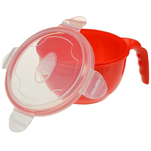 Additional Image 4 - a red and white plastic container
