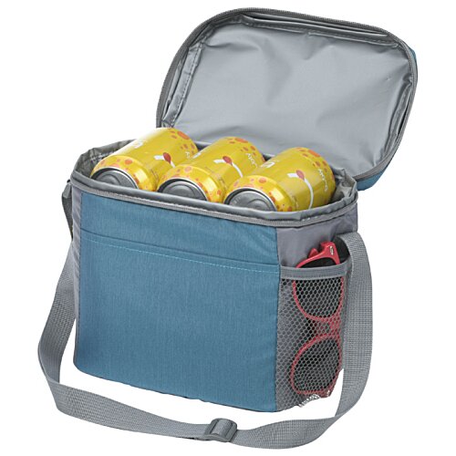 Additional Image 1 - a blue and grey bag with yellow balls inside