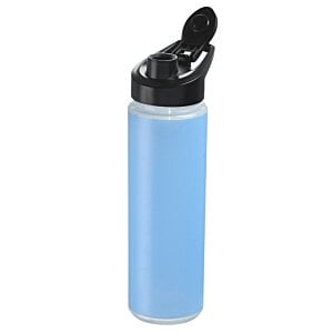 Additional Image 2 - a blue water bottle with a black cap