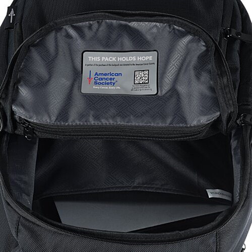 Additional Image 5 - a black backpack with a laptop inside