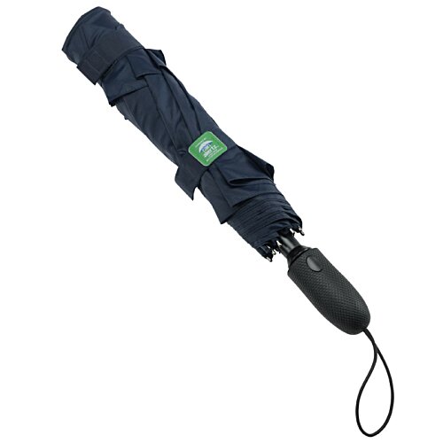 Additional Image 3 - a black umbrella with a green light