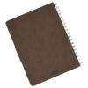 Additional Thumbnail Image 1 - a brown notebook with a spiral bound