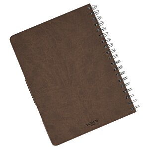 Additional Image 1 - a brown notebook with a spiral bound