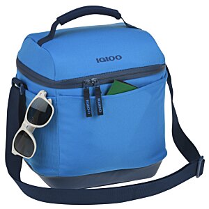 Additional Image 1 - a blue bag with sunglasses on it