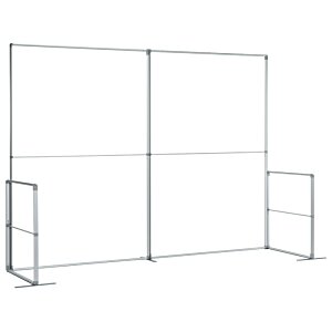 Additional Image 3 - a white screen with a metal frame