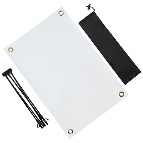 Additional Image 2 - a white board with black and white screws