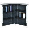 Additional Thumbnail Image 3 - a black shelf with shelves