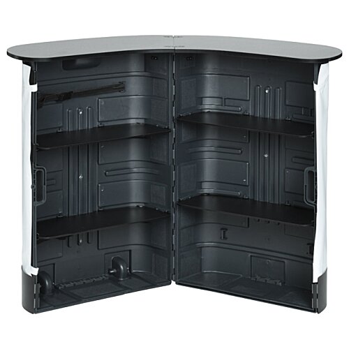 Additional Image 2 - a black shelf with black shelves